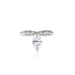 Marquis Cut Diamond Croc Tail ring in 18ct White Gold & Diamonds