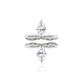 Marquis Cut Diamond Croc Tail ring in 18ct White Gold & Diamonds