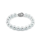 Lover's Croc Tail Cuff with Blue South Sea Pearls in 18ct White Gold with Diamonds