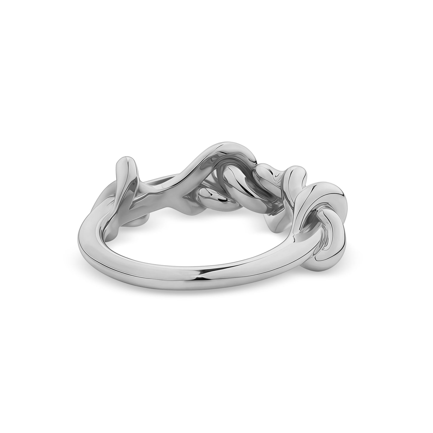 Quad Knot Ring in 18ct White Gold