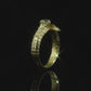 Yellow Diamond Croc Tail Ring