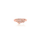 Diamond Double Love Knot ring in 18ct Rose Gold