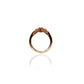 Diamond Double Love Knot ring in 18ct Rose Gold
