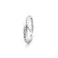 Croc Tail Ring Slender in 18ct White Gold & Diamonds