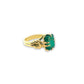 Emerald Chunky Reef Knot Ring in 18ct Yellow Gold