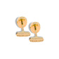 Namesake Cufflinks with Onyx and 18ct Yellow Gold