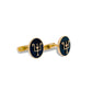Namesake Cufflinks with Onyx and 18ct Yellow Gold