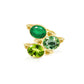 Love Knot ring in Peridot and 18ct Yellow gold