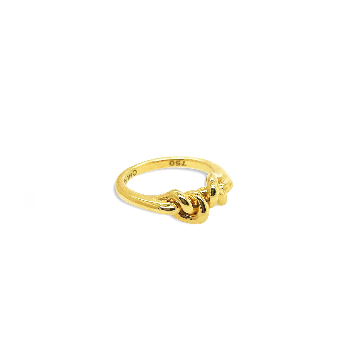 Double Love Knot ring in 18ct Yellow Gold