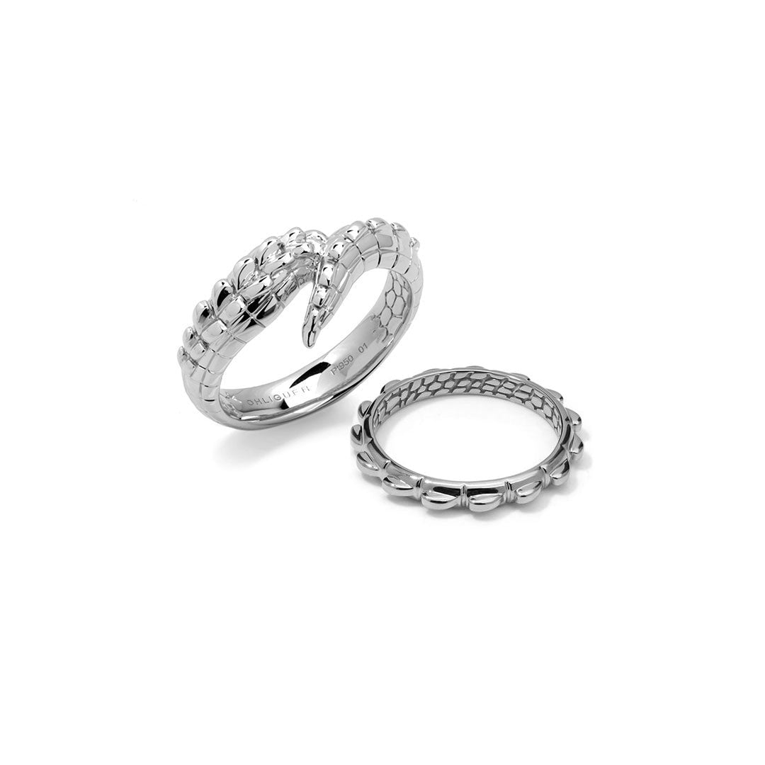 Jeulia Branch Design Sterling Silver Couple Rings - Jeulia Jewelry